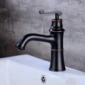 Mélangeur d&#39;eau de salle de bain couleur noire robinet de mélangeur de bassin froid et chaud